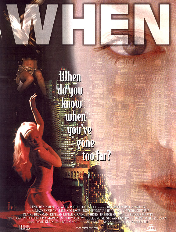 When (1999) &mdash; A film by Ricardo Scipio &mdash; one-sheet poster